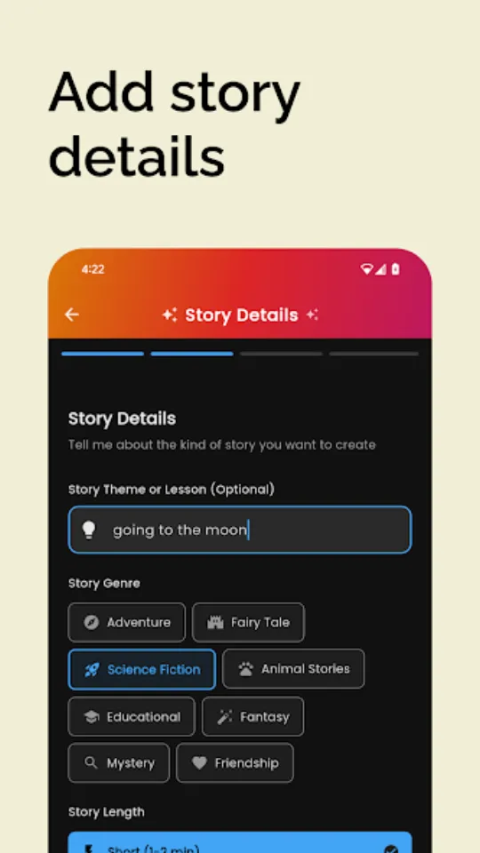 StoryBox — app screen 3