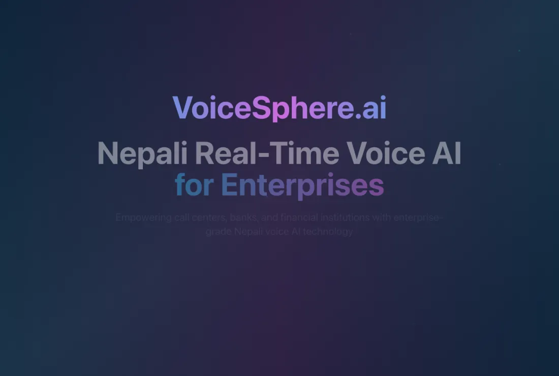 VoiceSphere — product screenshot